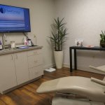 examination room with dental chair